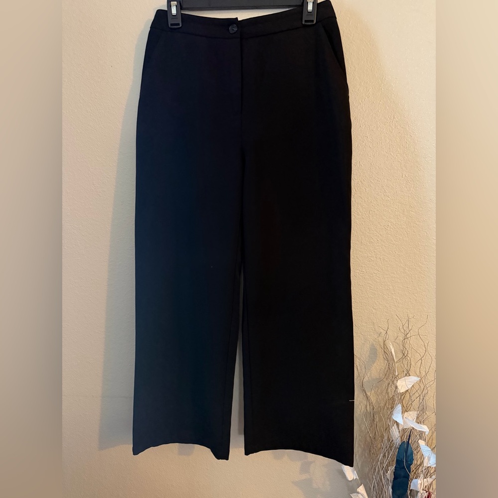 Classic Black Wide-Leg Women's Pants